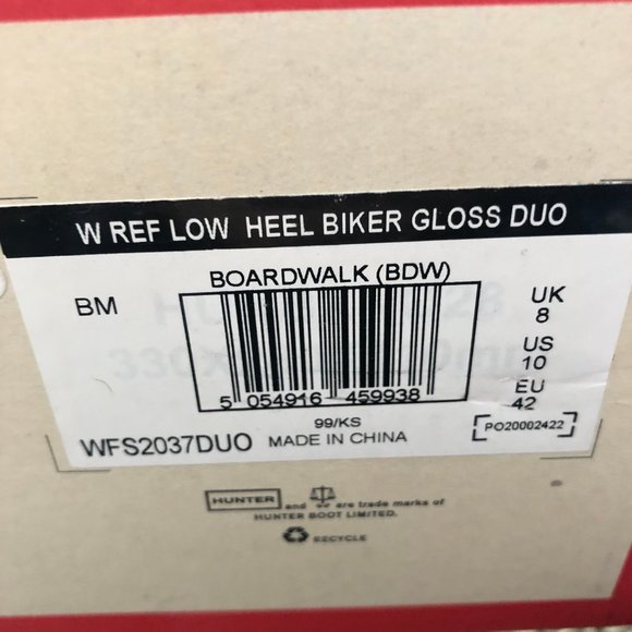 HUNTER Refined Low Heel Biker Rain Boot - Picture 5 of 8